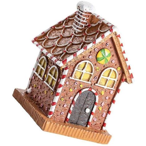 Voici une proposition de titre en français (190 caractères max) :

Maison de poupée en résine de Noël – Ornement de maison en pain d’épices, décoration festive pour sapin et intérieur