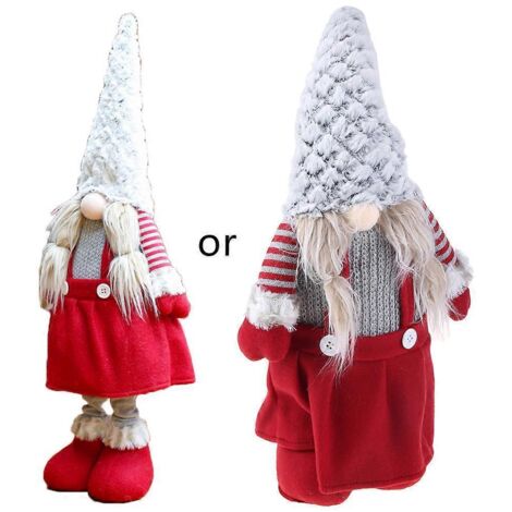 Voici une proposition de titre en français (190 caractères max) :

Poupée lutin de Noël artisanale rétractable, gnome suédois debout Tomte, jouet décoratif pour poupées et ornements de fête.