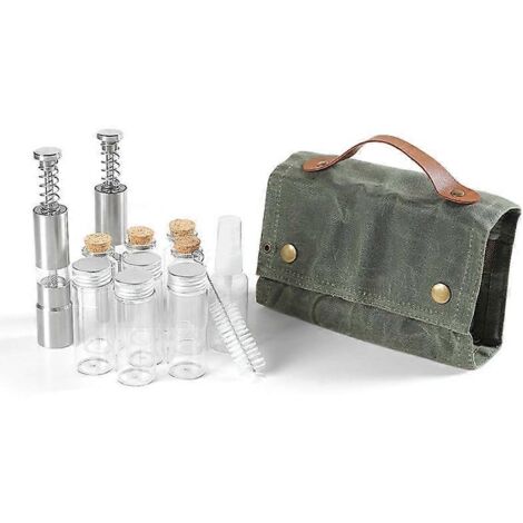 Voici une proposition de titre en français (190 caractères maximum) :
Kit Organisateur d'Épices Camping, Sac de Rangement pour Voyage avec Flacons Assaisonnement, Portatif et Compact pour Sac à Dos