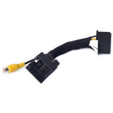 Voici une proposition de titre en français (caractères : 144, soit moins de 190) :

Câble adaptateur caméra de recul, kit de rétroviseur pour moniteur, installation simple, compatible avec systèmes de