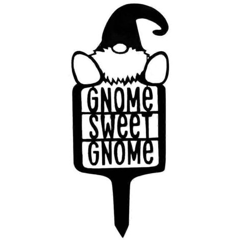 Voici une proposition de titre en français (moins de 190 caractères) :
"Nain de jardin en métal découpé, statue silhouette gnome, décoration extérieure intérieure, ornement original artisanal - Style
