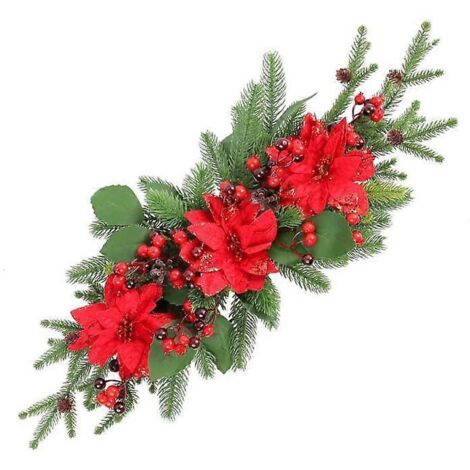 Voici une proposition de titre en français, optimisée pour le SEO et respectant la limite de 190 caractères :

Guirlande traditionnelle fleurs, feuilles et baies pour décoration de fête, ornement mura