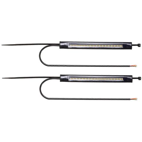 Voici une proposition de titre optimisé en français (moins de 190 caractères) :
Bande LED 36 LED universelle 2 pièces, clignotants moto, feu stop feu arrière flexible pour remorque