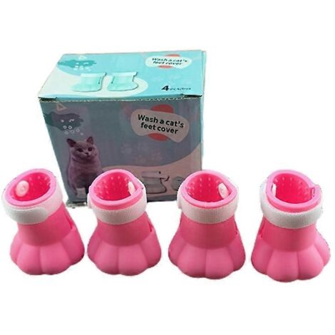 Voici une proposition de titre optimisé pour le SEO en français (190 caractères max) :

Protège-griffes silicone pour chat et chien, anti-rayures pattes, protège-pattes pour bain, taille S rose - Manc