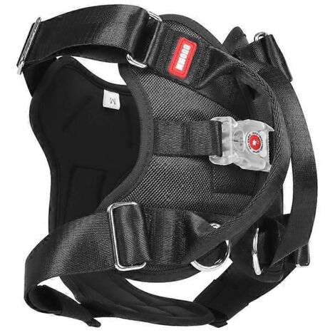 Voici une proposition de titre optimisé pour le SEO en français (caractères : 186) :

Harnais chien lumineux LED sans traction, avec poignée, gilet clignotant pour chien, sécurité nocturne, noir, tail