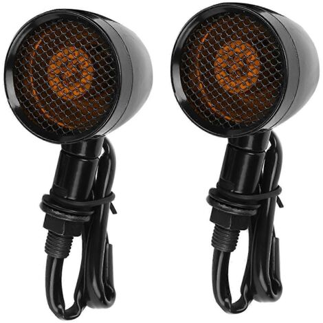 Voici une proposition de titre optimisé pour votre produit sur ManoMano, en français et respectant la limite de 190 caractères :

Feu stop clignotant LED universel moto rétro, grille à balles, coque m