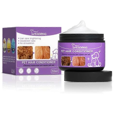 Voici une proposition de titre produit en français (caractères : 174) :

Démêlant pour chien, après-shampoing professionnel pour pelage, soin lissant pour chiots et adultes, matériel de toilettage.