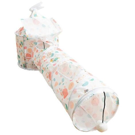 Voici une proposition de titre produit en français (caractères : 175) :

Tube tunnel pliable avec trous de guet pour chat, maison tente jeu pour animaux, accessoire amusant et stimulant pour félin