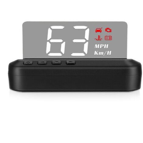 Voici une proposition de titre produit en français (caractères : 187) :  

Affichage tête haute HUD stéréo HD, compteur de vitesse OBDⅡ, outil diagnostic auto, affichage LED haute définition, détectio