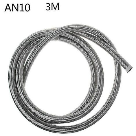Voici une proposition de titre produit en français (caractères ≤ 190) :

Tuyau de frein inox tressé 3M, flexible essence/huile/gaz, raccords AN4 AN6 AN8 A-AN10, ligne carburant haute pression