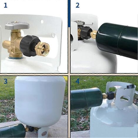Voici une proposition de titre produit en français (moins de 190 caractères) :
Adaptateur recharge bouteille propane camping QCC vers propane, robinet laiton pour gaz cylindre extérieur randonnée piq