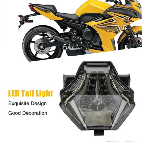 Voici une proposition de titre produit en français (moins de 190 caractères) :

Feu arrière & clignotant LED moto pour MT07 FZ07 YZFR3 YZFR25 – Lumière bleue, haute visibilité, homologué