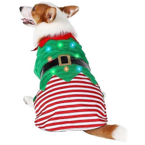Voici une proposition de titre produit en français, optimisée pour le référencement et respectant la limite de 190 caractères :

Gilet chien Noël Elfe rouge vert, tenue thématique festive pour chien, 