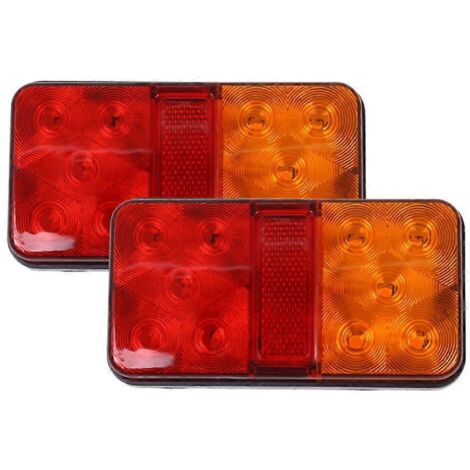 Voici une proposition de titre produit en français, optimisée pour le SEO et respectant la limite de 190 caractères :

Feu Arrière Stop LED Remorque Ambre Rouge Antichoc Optique Étanche Feux de Positi