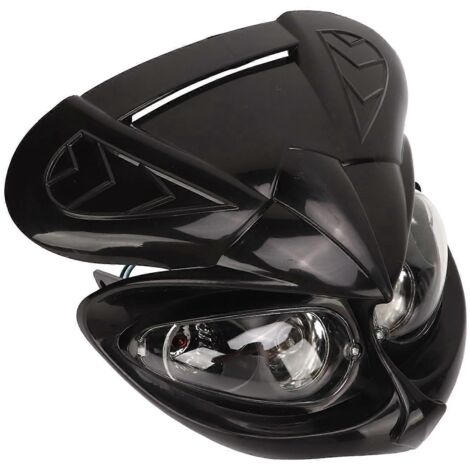 Voici une proposition de titre produit en français, optimisée pour le SEO et respectant la limite de 190 caractères :

Phare avant double moto 12V, projecteur double optique Feux de route/croisement, 