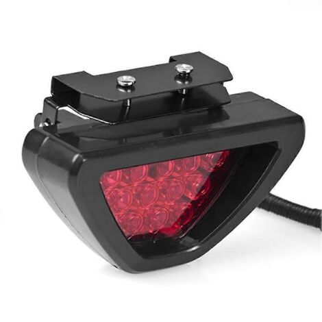 Voici une proposition de titre produit en français, respectant la limite de 190 caractères et intégrant des mots-clés variés :
Feu stop triangulaire F1 Style DRL rouge 12 LED – Feu arrière stop, brou