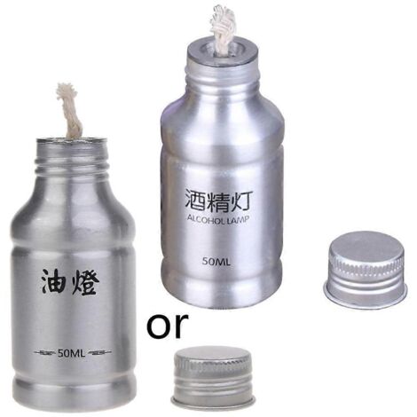 Voici une proposition de titre produit en français, respectant la limite de 190 caractères :
Mini brûleur à alcool portable 50ml en alliage d'aluminium pour lampe de laboratoire, équipement de chimie