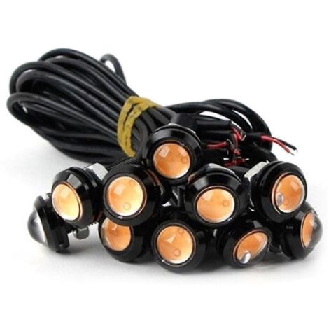 Voici une proposition de titre produit optimisé pour le SEO en français (moins de 190 caractères) :

Lampe LED œil d'aigle, feux de jour basse consommation, étanches, feux de recul pour voiture