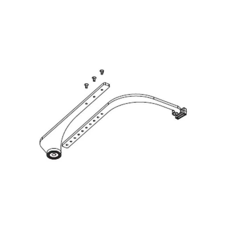 Bras de transmission courbé droit réglable voilà 001vlr09dx vlr09dx - Came