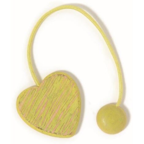 VOILA' CALAMITA PER TENDE CUORE CORDA ELEGNO 20CM COLORE GIALLO
