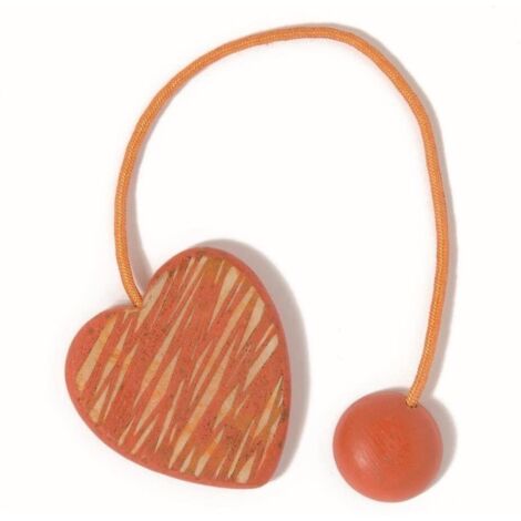 VOILA' - CALAMITA PER TENDE CUORE CORDAE LEGNO 20CM COLORE ARANCIO