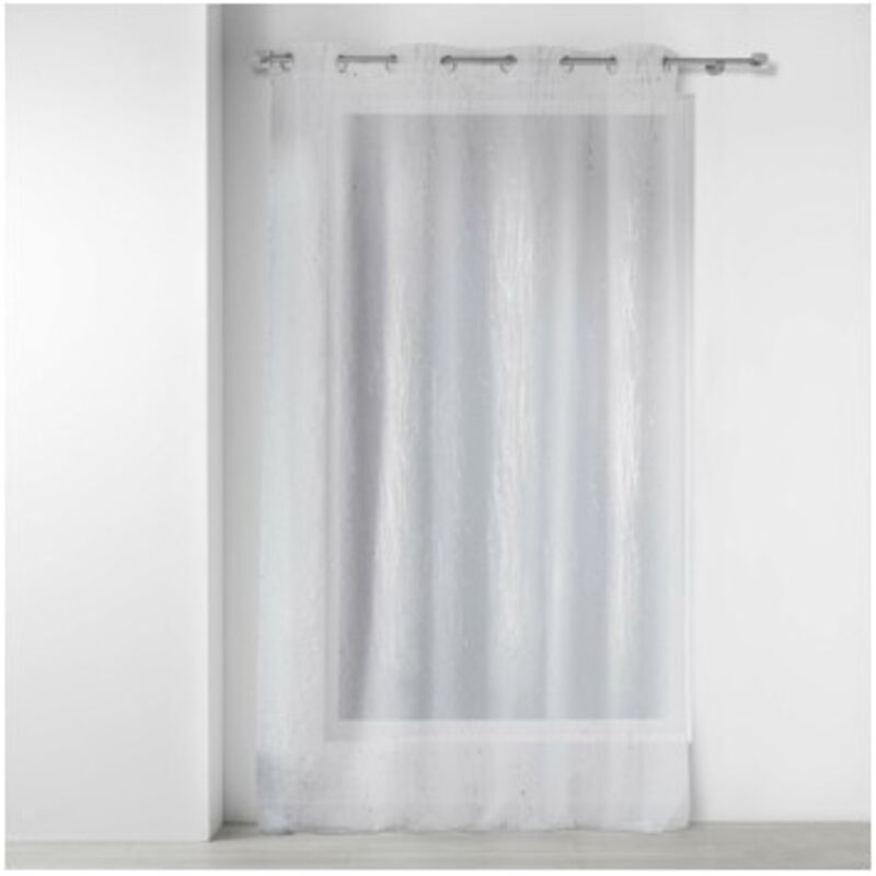 Panneau a oeillets 140 x 180 cm voile sable applique filiane Blanc