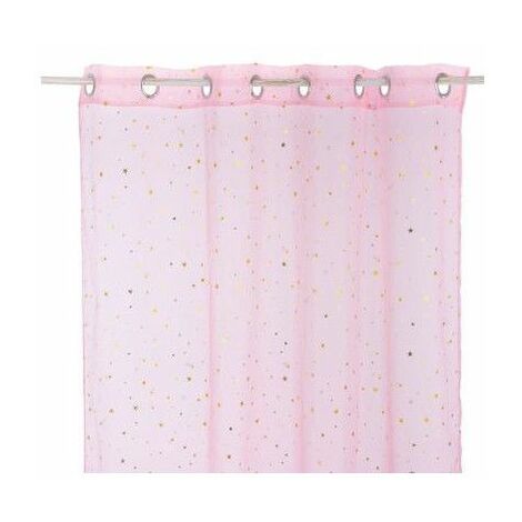 Voilage 140 X 250 Cm Chambre D Enfant Rose