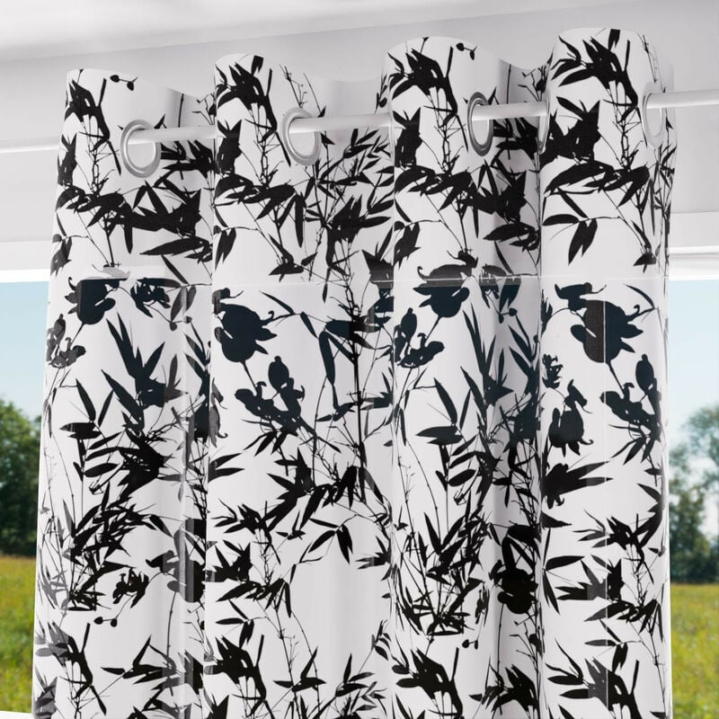 Voile à oeillets en coton 135x250 cm mayline, par Soleil d'Ocre