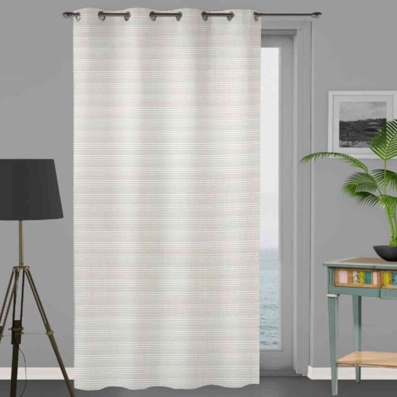 Soleil D Ocre - Voile à oeillets baie vitrée 280X250 cm lina, par Soleil d'Ocre