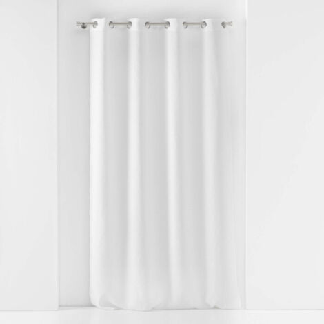 Voilage à oeillets 140 x 240 cm voile tissé Soane Blanc