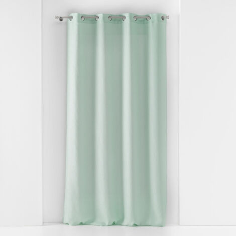 Voilage à oeillets 140 x 240 cm voile tissé Soane Vert menthe