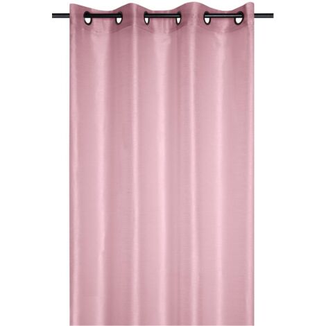 Voilage a oeillets 140 x 260 cm Linwood rose