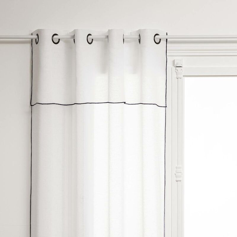 Voilage Fred 140x240cm blanc Atmosphera créateur d'intérieur