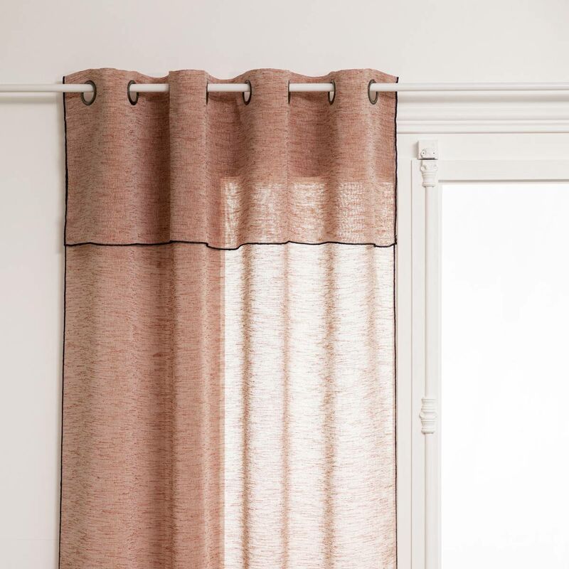 Voilage Fred 140x240cm terracotta Atmosphera créateur d'intérieur