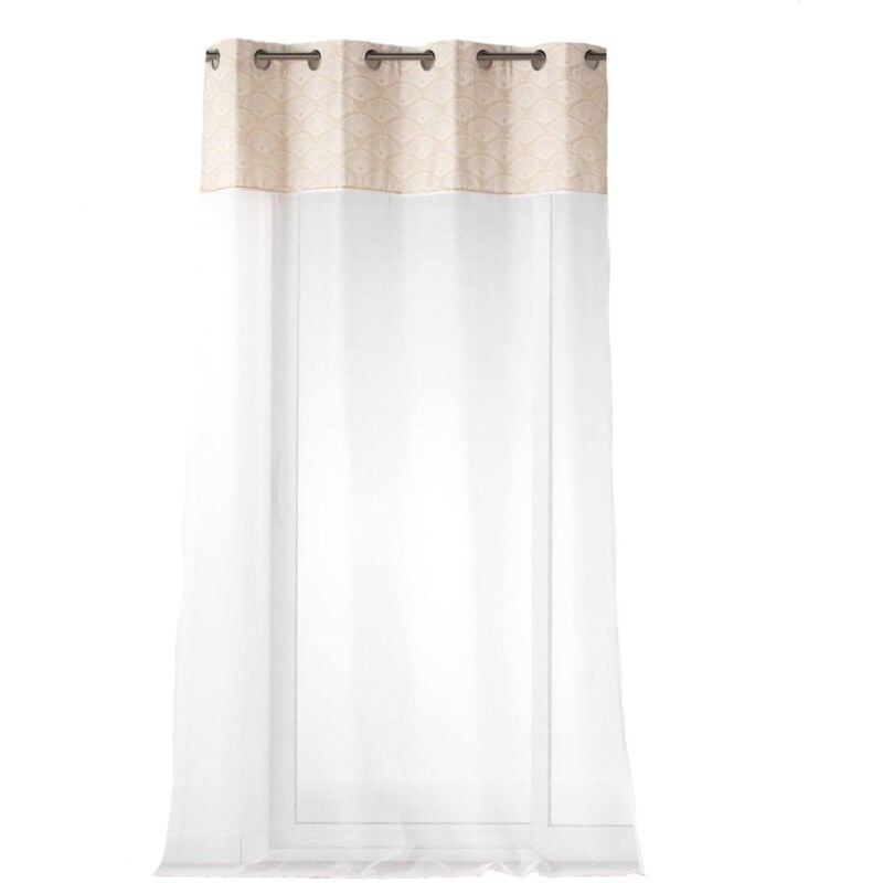 Voilage à œillets crest - Voile sablé