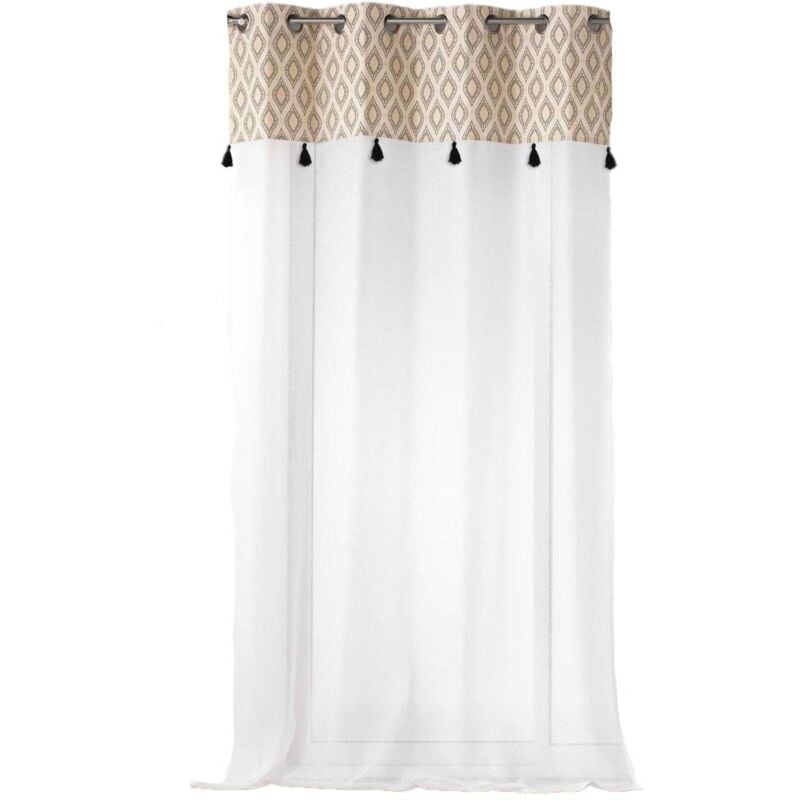 Voilage à œillets FELL - Voile sablé