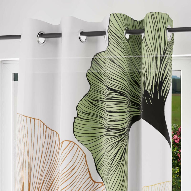 Voile à oeillets ginkgo, par Soleil d'ocre