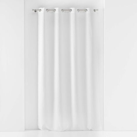 Voilage à œillets petite hauteur 140 x 180 cm – Voile tissé Soane Blanc