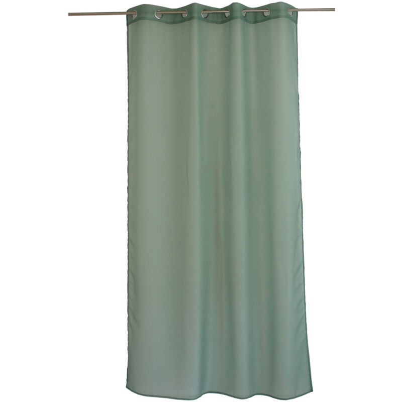 Voilage à œillets uni Vert clair 140x240 cm