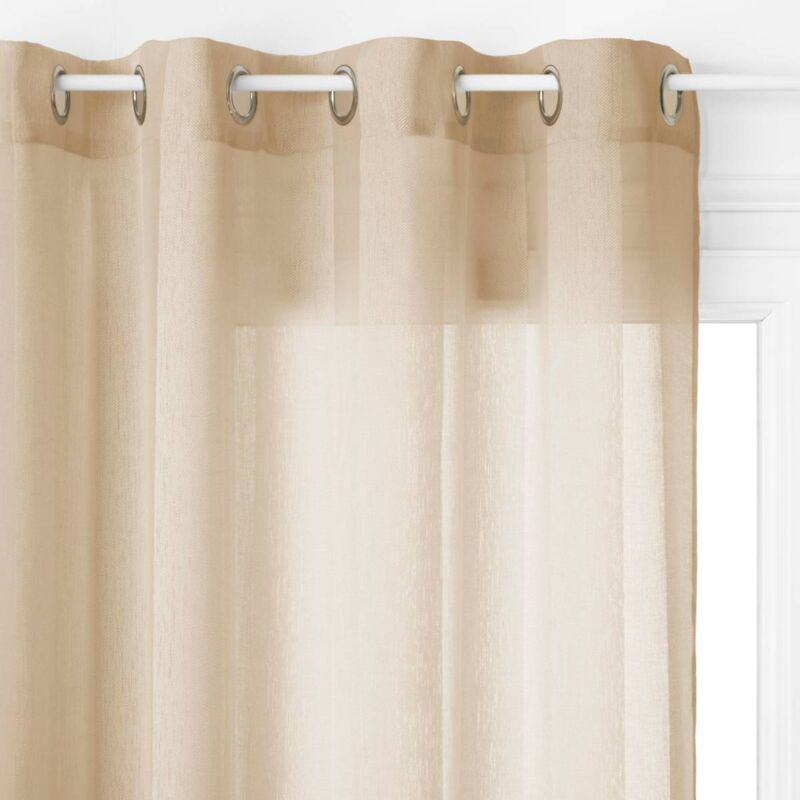 Voilage Elsa beige 140x240cm - Atmosphera créateur d'intérieur