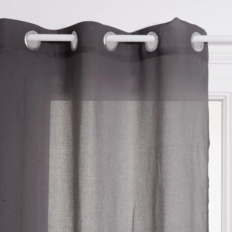 Voilage Ana gris 140x240cm - Atmosphera créateur d'intérieur
