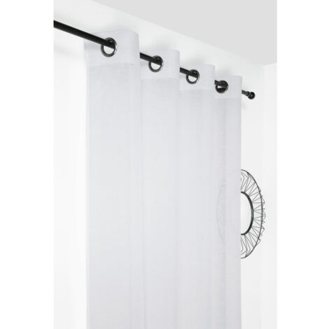 Voilage aspect givré 145x240cm "Freeze" - 145x240cm - Blanc