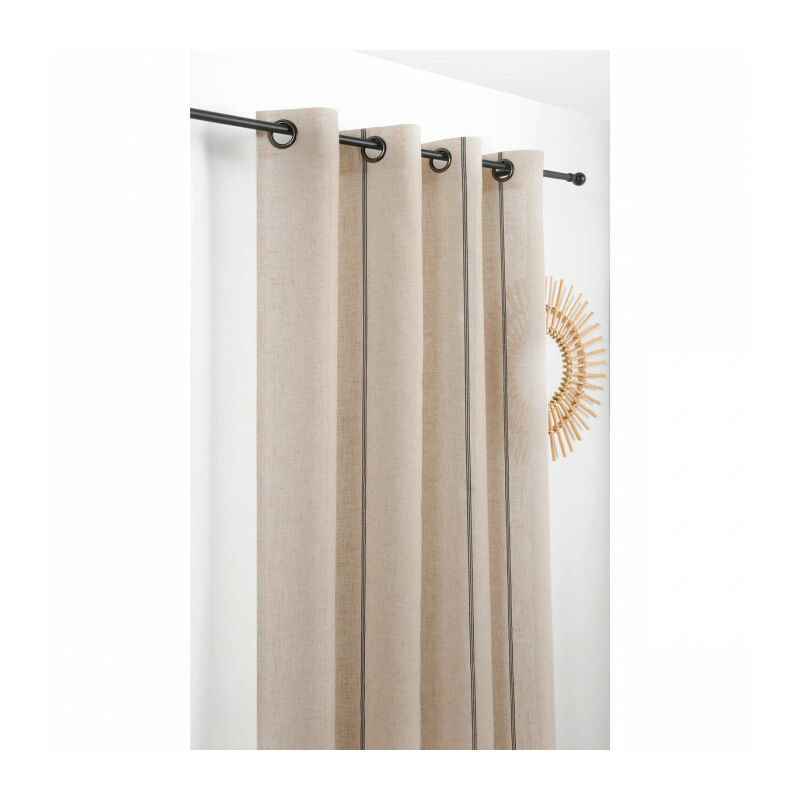 Rideau naturel chic jeanne - 145x260cm - Lin