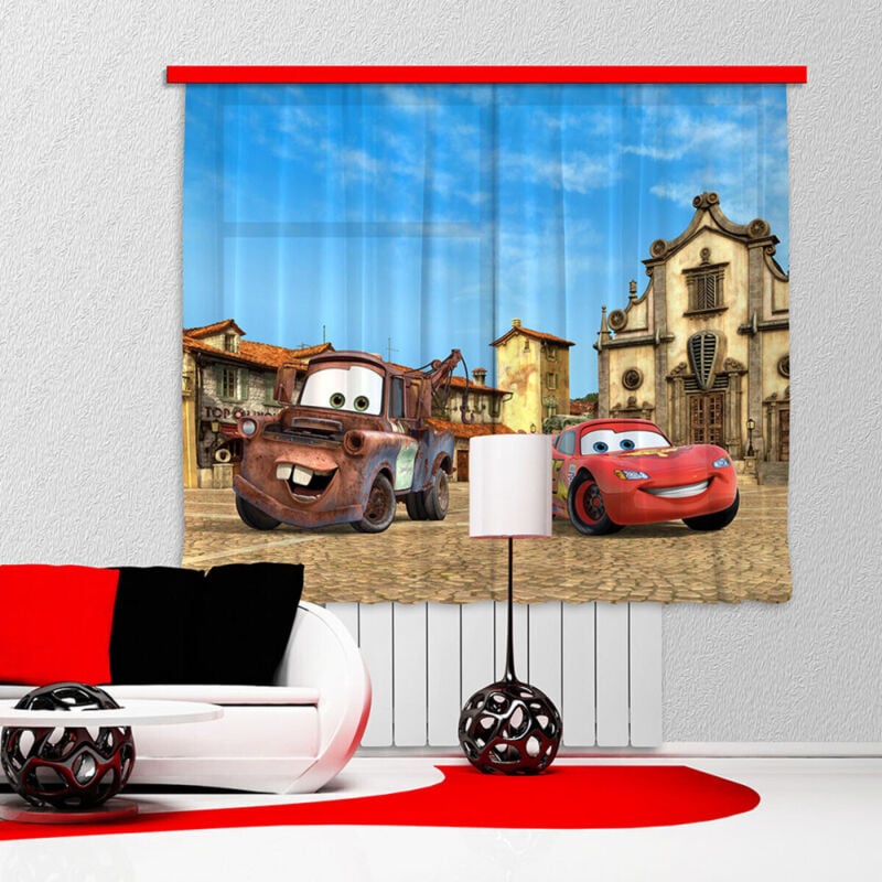 Ag Art - Voilage Cars Flash McQueen & Martin Disney