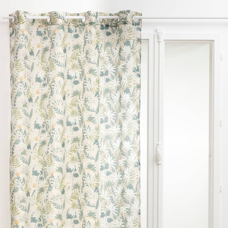 Voilage devanture imprimé Palma 140x240 vert Atmosphera créateur d'intérieur