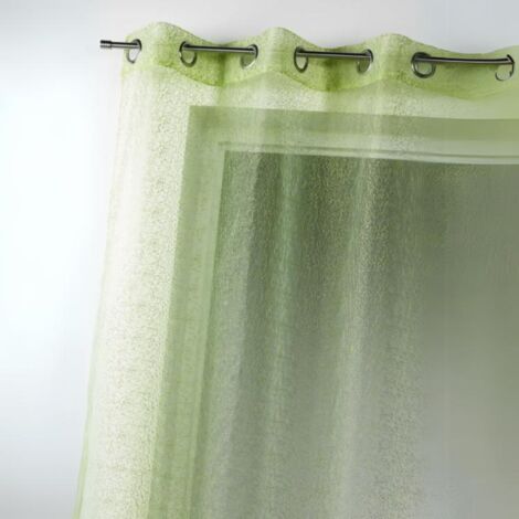 Voilage en Organza avec broderies Vert clair 140x240 cm