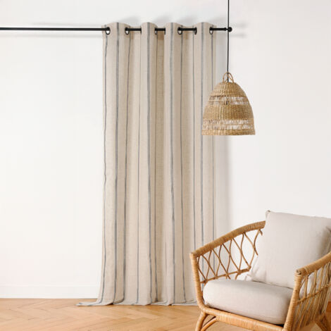 Voilage esprit campagne chic Ecru 145x275 cm