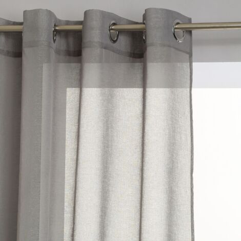 Atmosphera – Voilage en polyester 240x140 cm – 8 œillets – Luminosité optimale pour salon – Décoration intérieure moderne