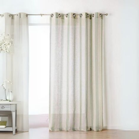 Voilage Fantaisie avec des Rayures Verticales 150x280 cm