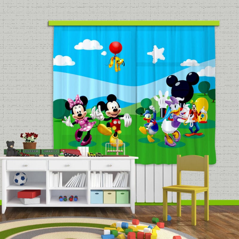 Ag Art - Voilage La Maison de Mickey Disney 180X160 cm